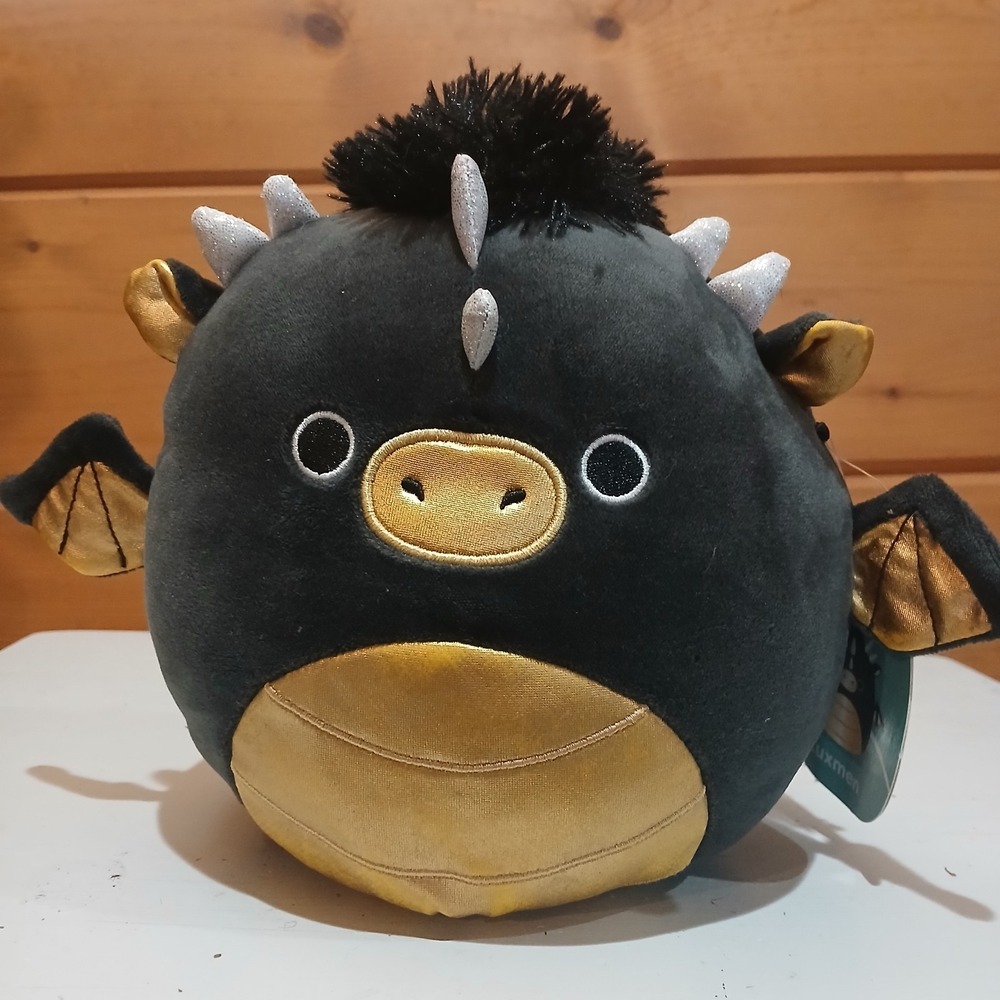 SQUISHMALLOWS LUXMEN THE DRAGON 9" PLUSH FANTASY SQUAD BLACK GOLD 2022 F31